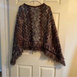 Women’s Poncho Sweater - Handmade One Size